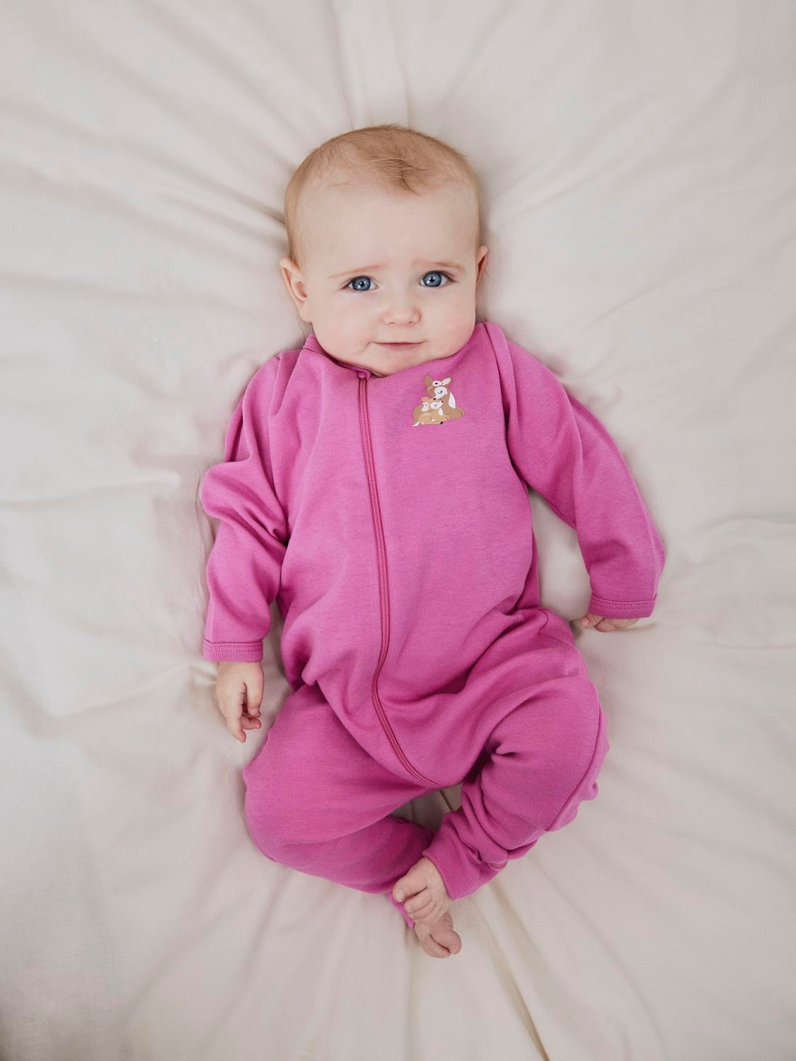 Name It Schlafanzug »NBFNIGHTSUIT 2P ZIP FF ROSE DEER NOOS« Packung, 2 Stk. tlg.,