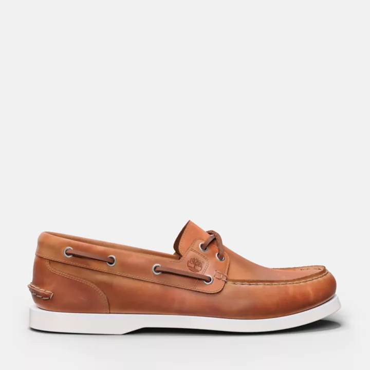 Chaussure bateau classique pour femme en marron clair