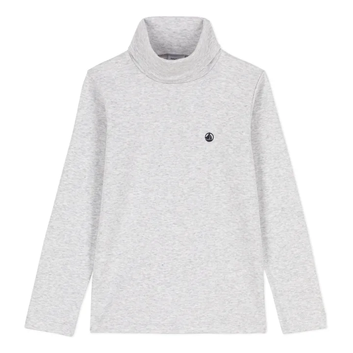 Petit Bateau Sous-Pull Coton Bio | Gris chiné