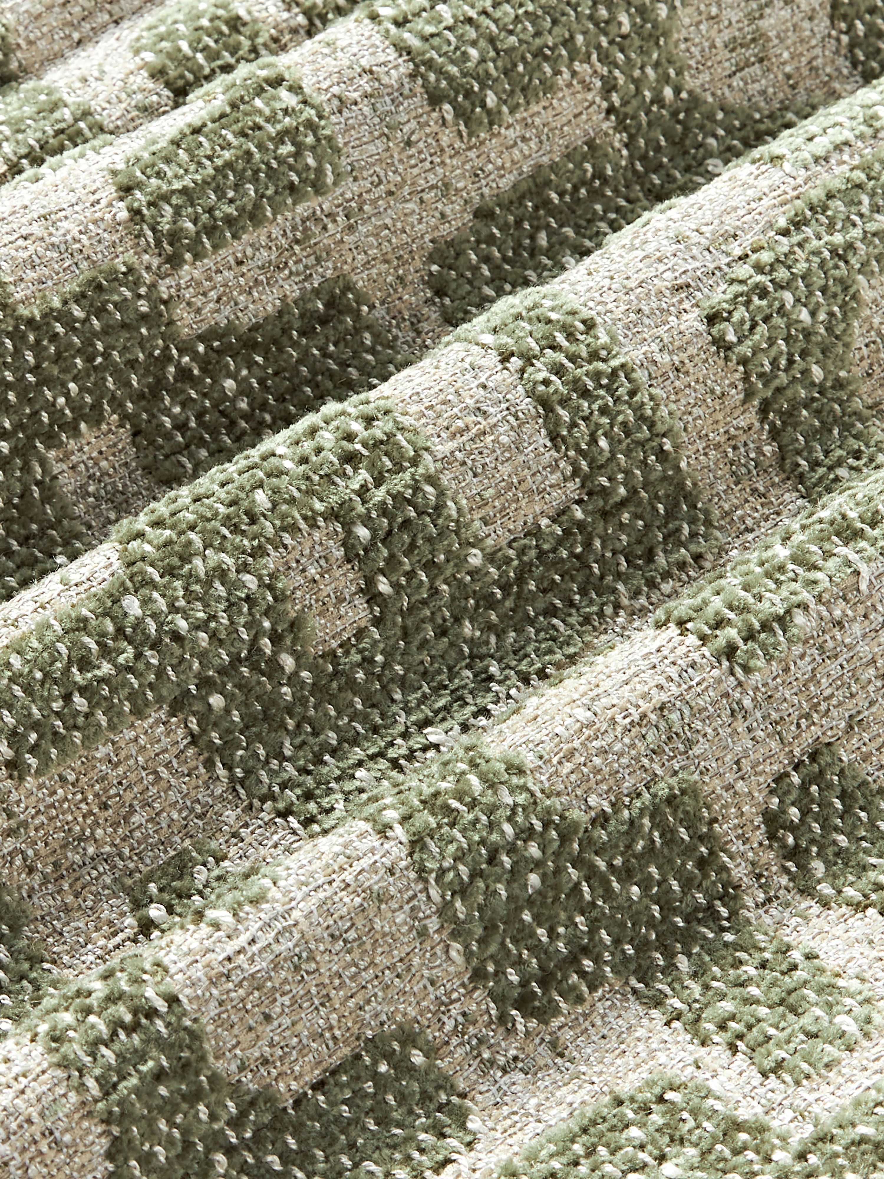 Viscose kussen Contia met ingeweven jacquard patroon