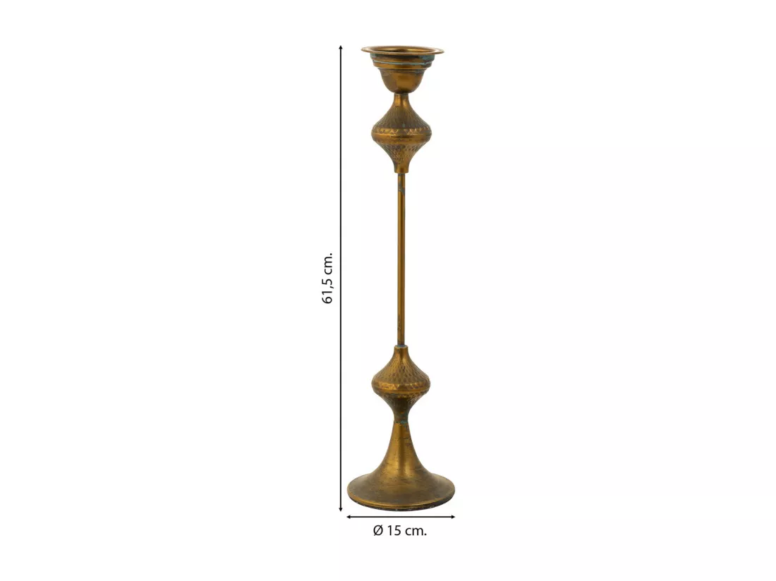 Chandelier en métal doré 15x15x61.5h