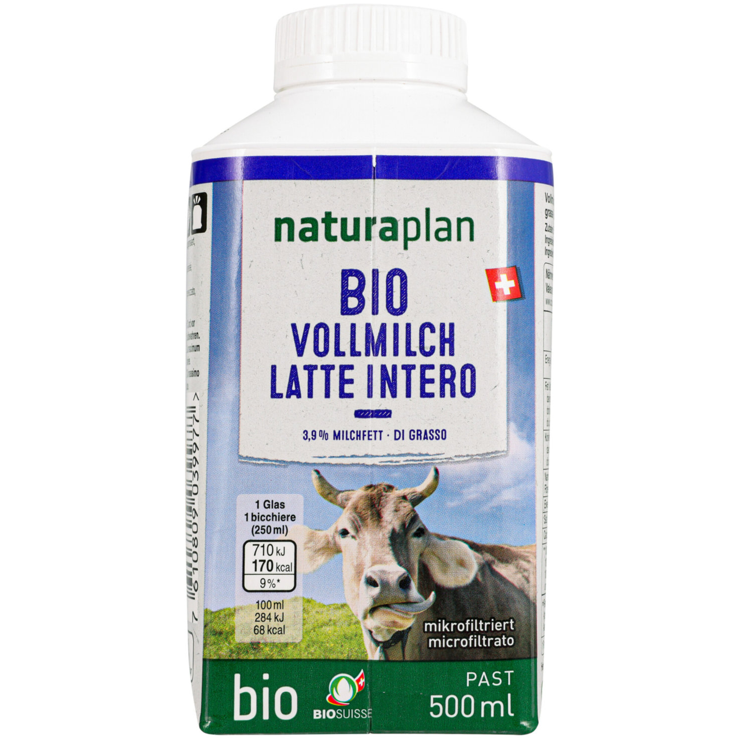 Naturaplan Bio Vollmilch 3,9% Milchfett Past