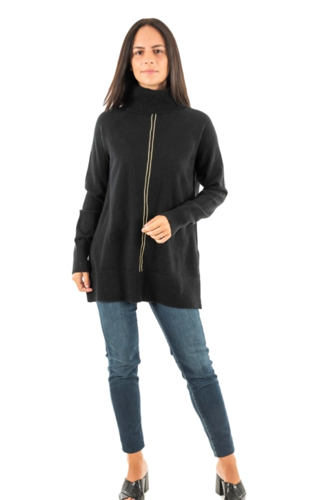 gilets cardigans lola casademunt jersey cuello alto negro