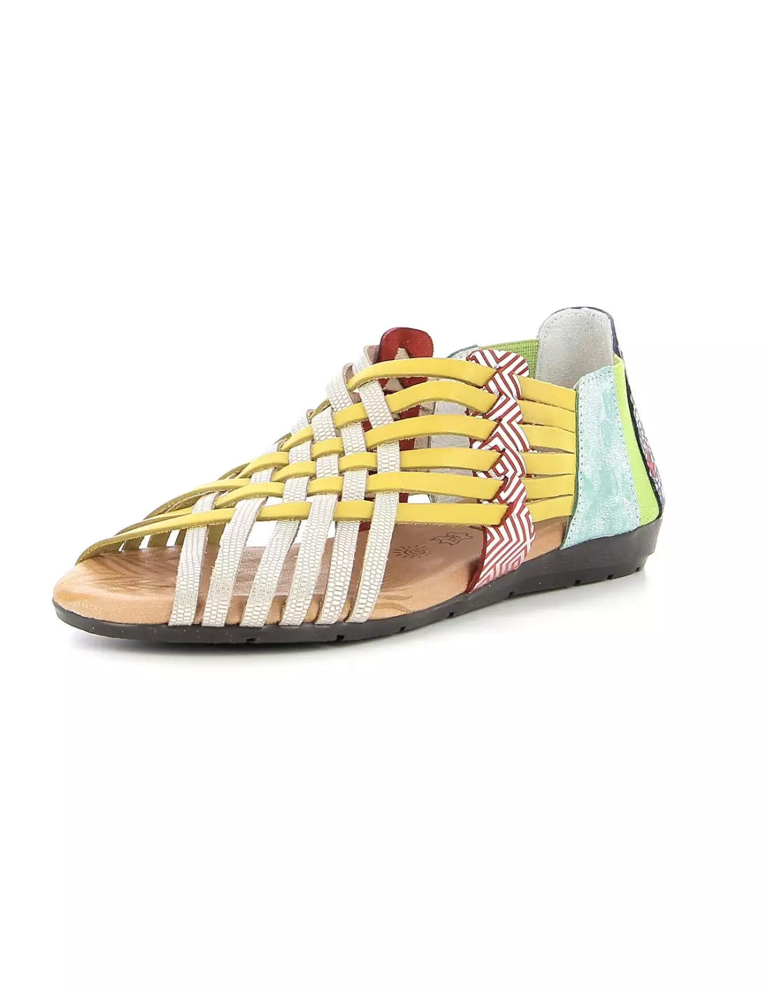 TRISOLES TRIBA 1224 COMBI JAUNE 12 - Sandales & nu-pieds Jaune