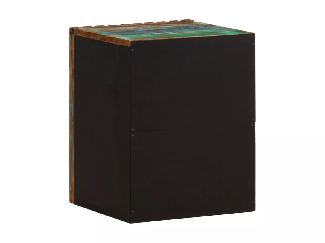 Armoire murale de salle de bain 38x34x48cm bois massif d'acacia