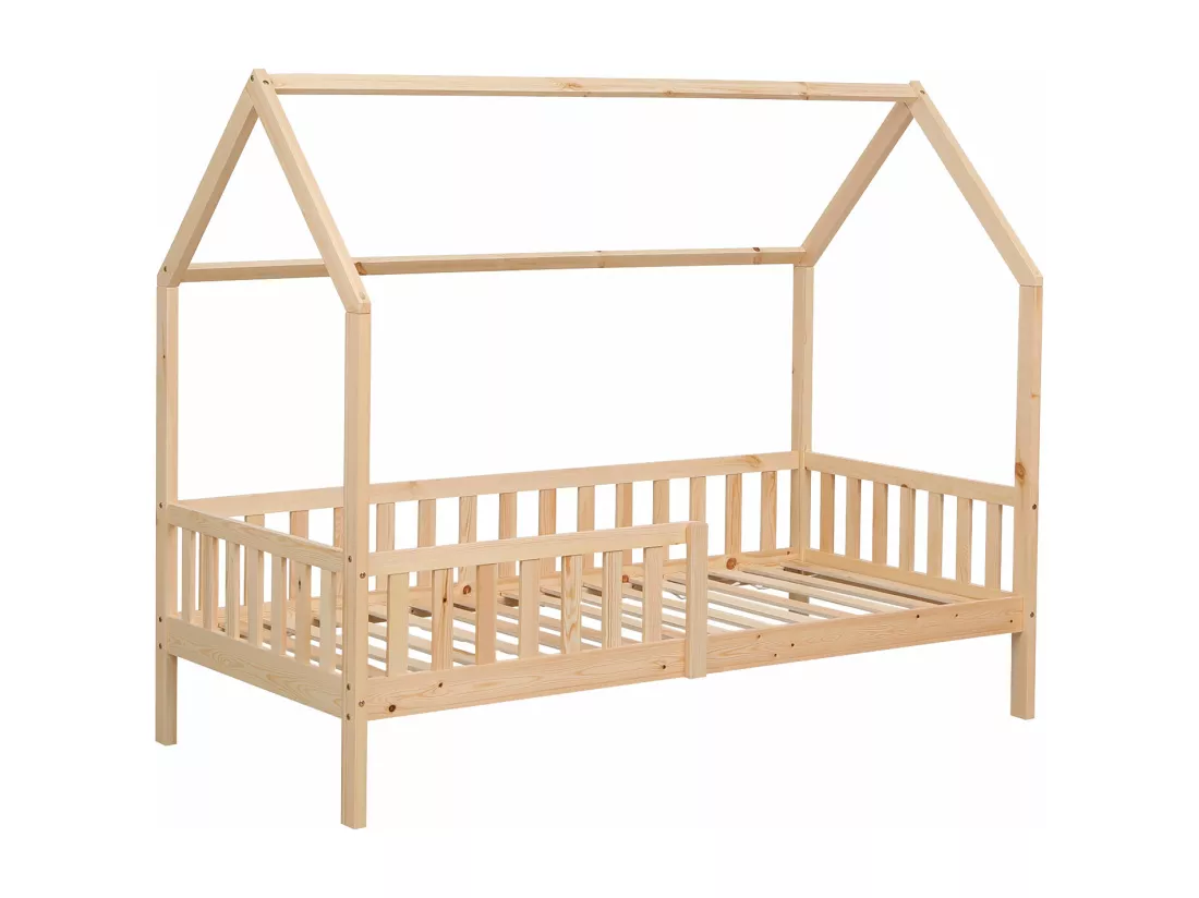 Lit cabane pour enfant 190x90cm en bois MARCEAU - HAPPY GARDEN