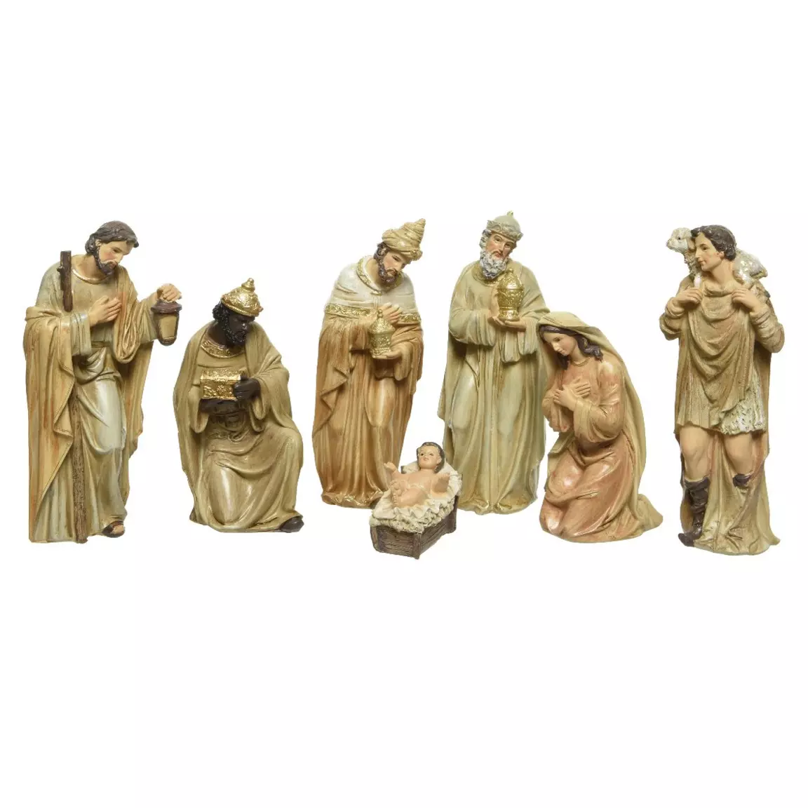 Les 7 santons (Hauteur 20 cm) de Florence