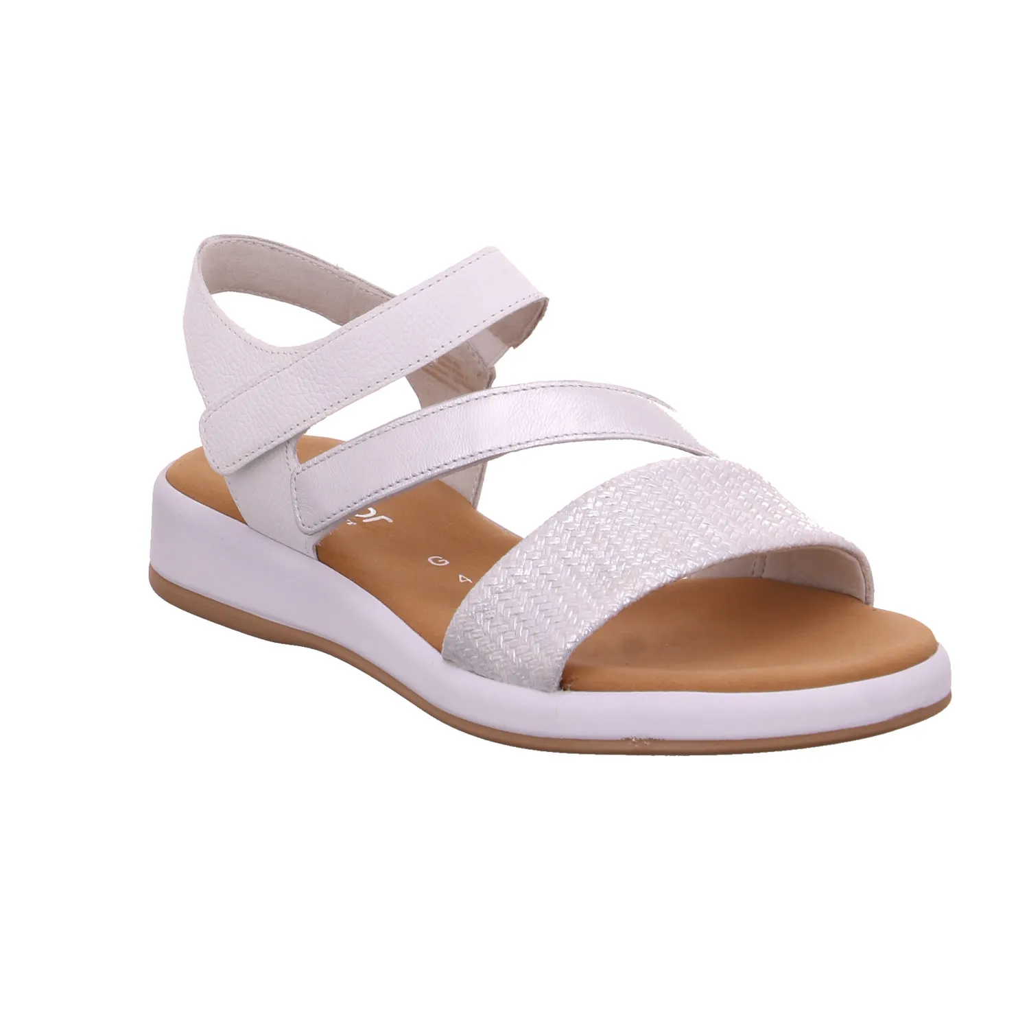 GABOR Sandalette Silber Leder