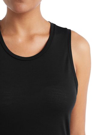SPHERE II Damen-Merino-Tanktop  black  L