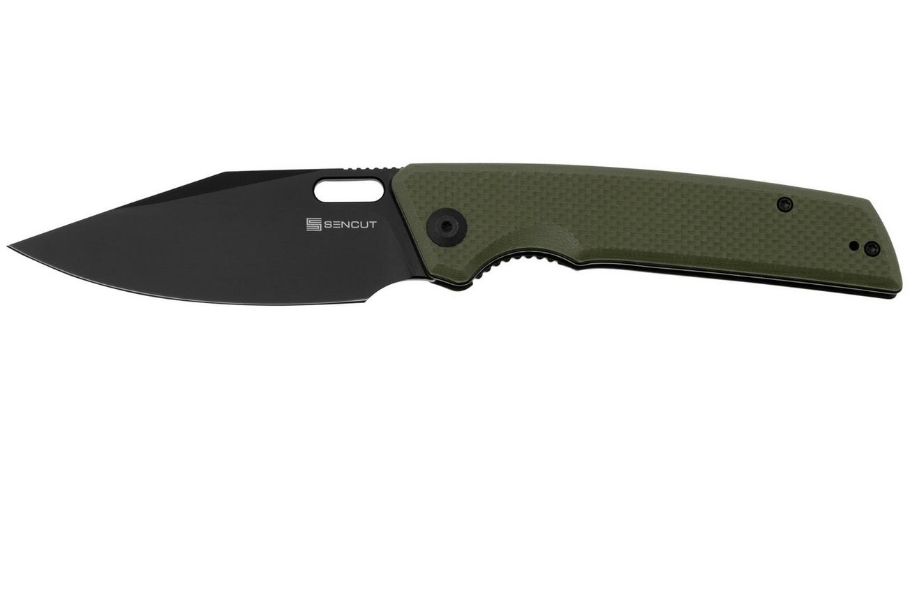 Sencut GlideStrike S23018-3 OD Green G10, zakmes