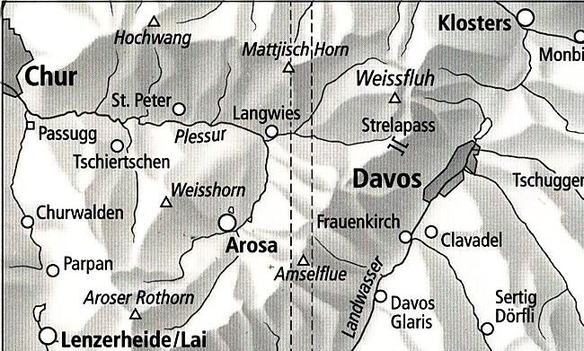 BUNDESAMT - 3309T AROSA DAVOS ECHELLE 1 33 000
