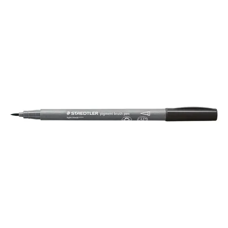 STAEDTLER® pigment brush pen 371 - hellschwarz