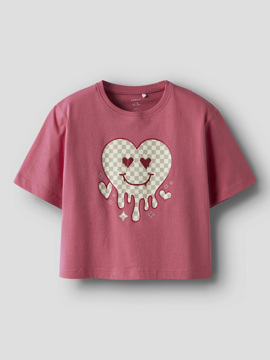 Nomeie como quiser<br>Camiseta de manga curta com estampa na frente