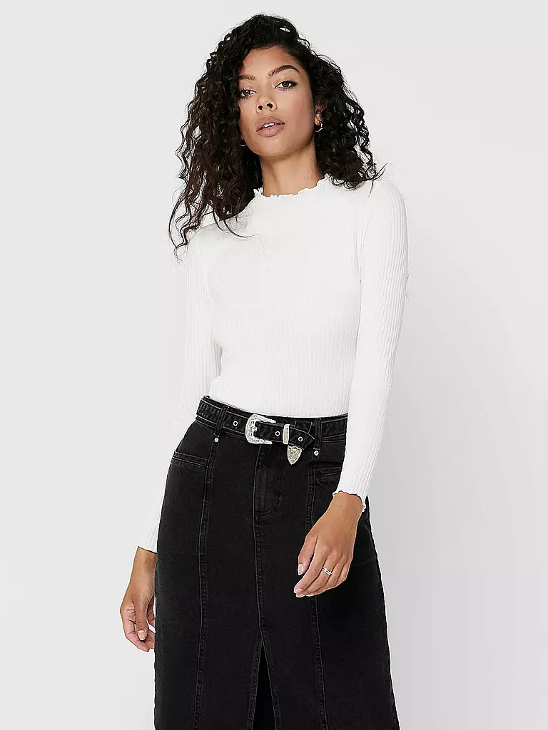 ONLY Langarmshirt ONLEMMA  creme