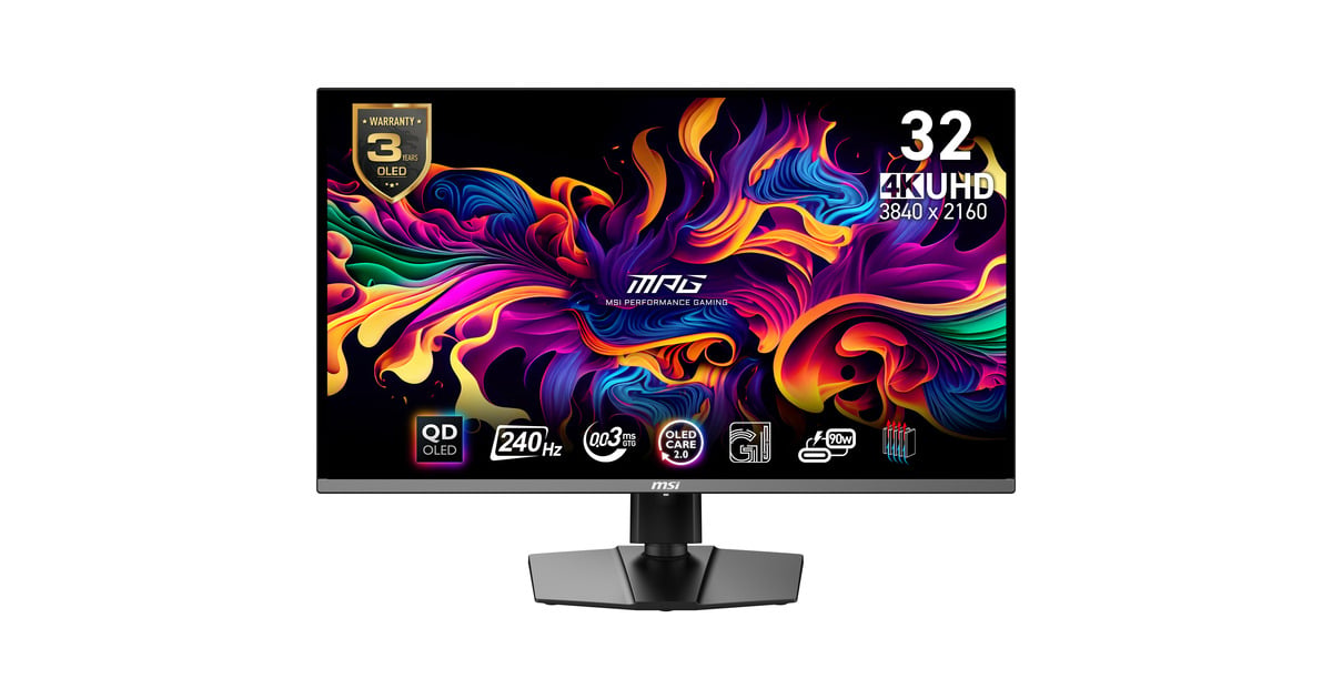 MSIMPG 321URX QD-OLED 31.5