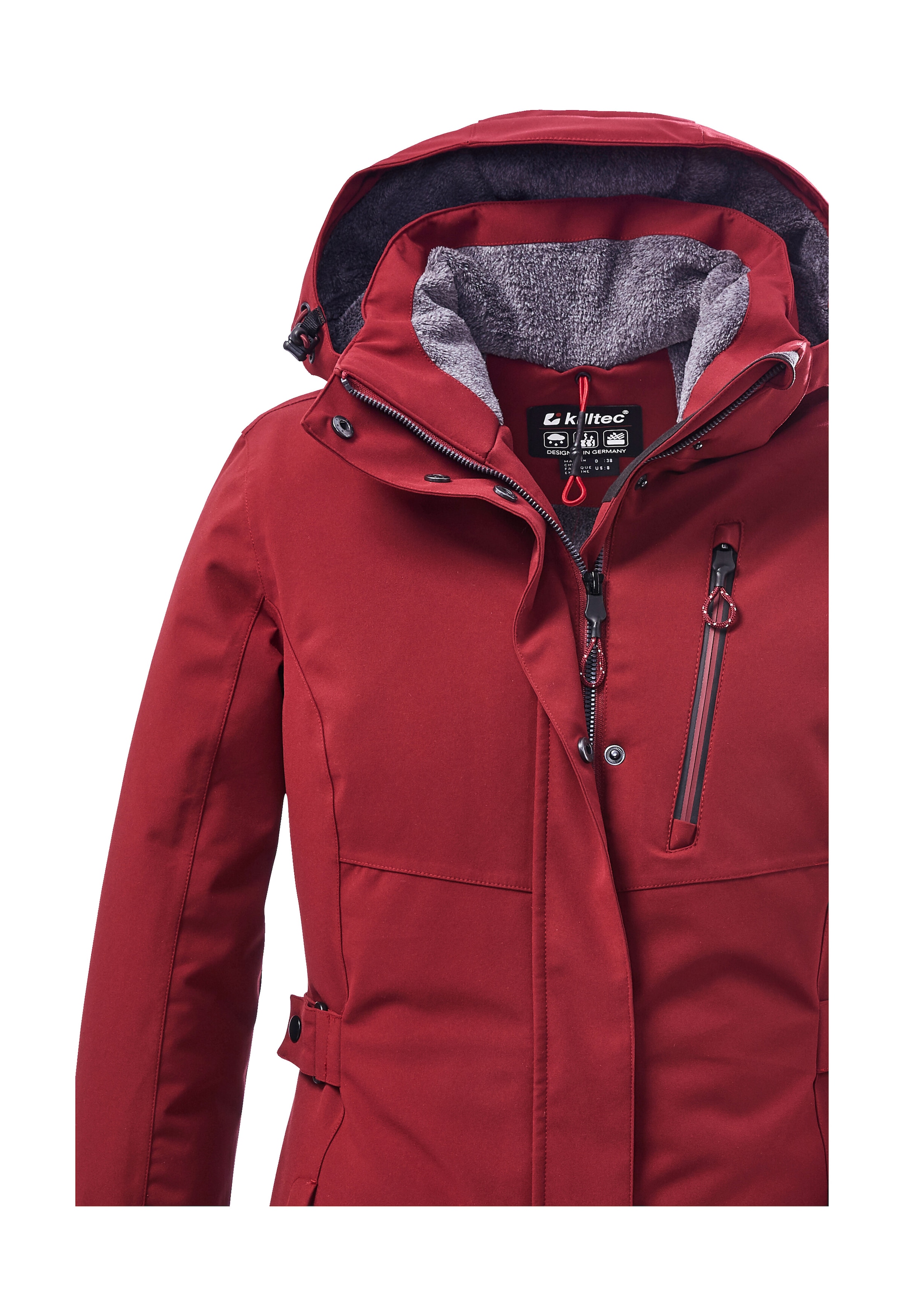 Killtec Parka »KOW 165 WMN PRK« Wasser- und winddichter Parka mit Teddyfleece und abnehmbarer Kapuze