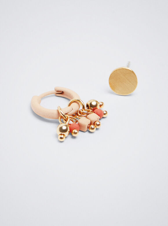 Conjunto de brincos multicoloridos - Multicor