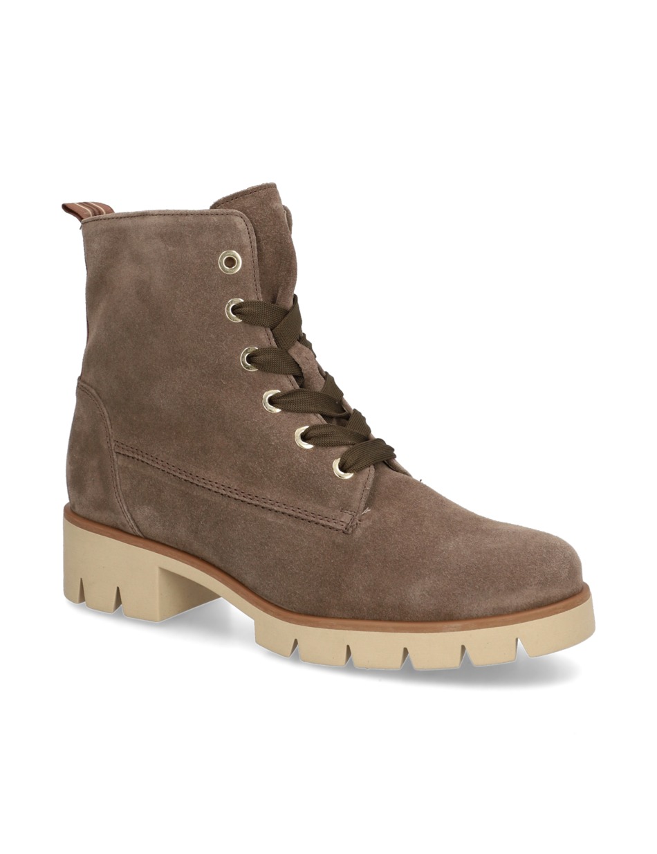 Veloursleder Schnürboot