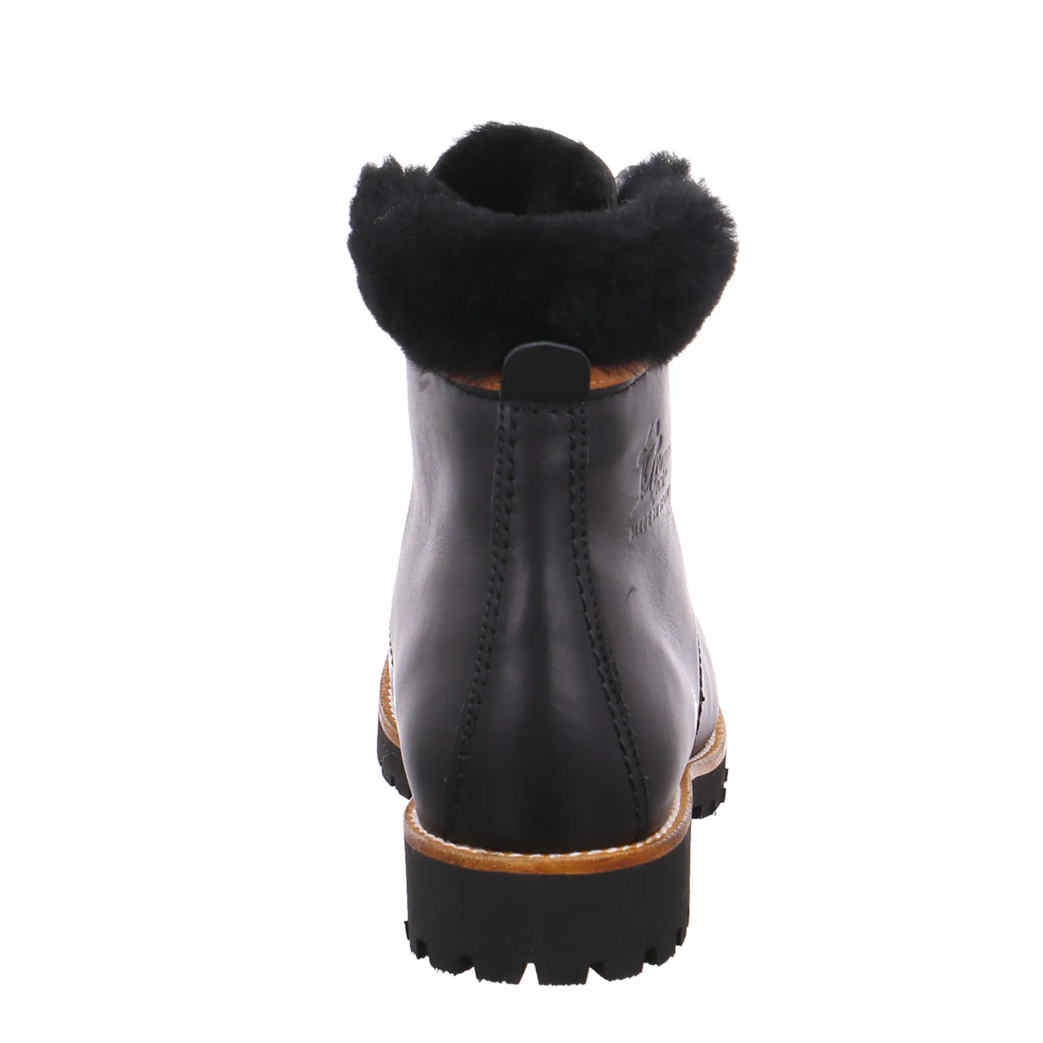 PANAMA JACK Boot Schwarz Leder  mit Lammfellfutter
