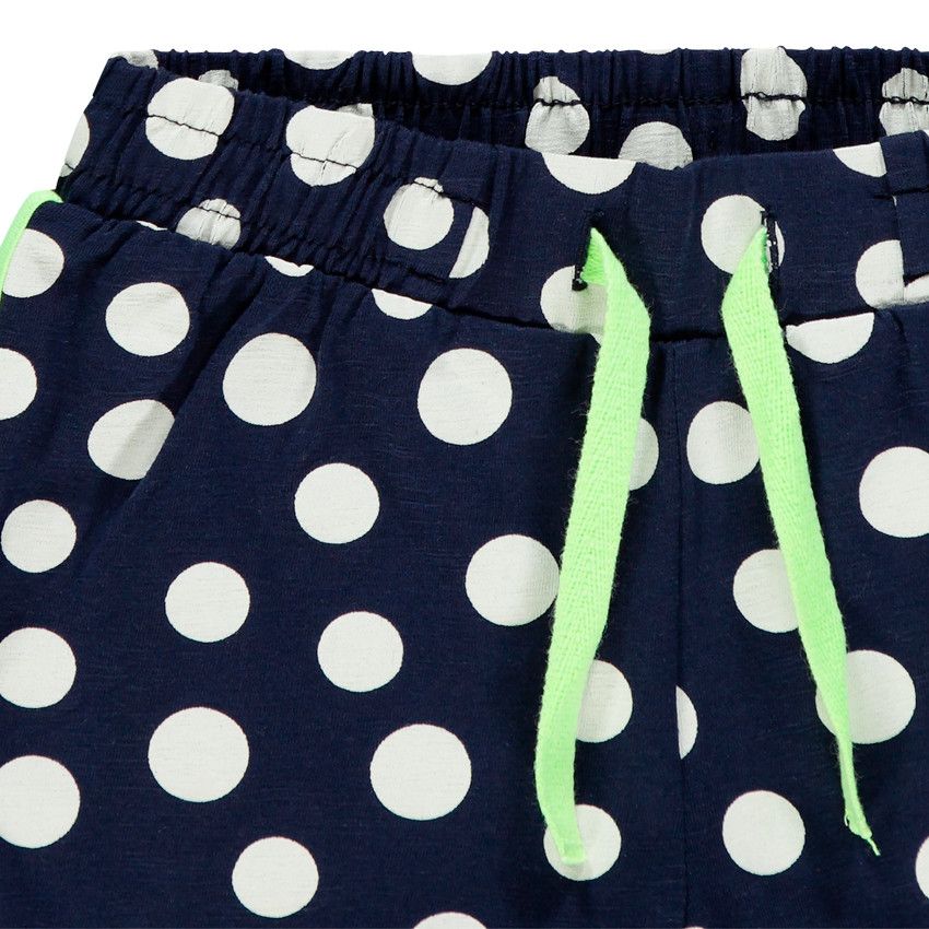 Short en jersey imprimé all-over - Bleu marine