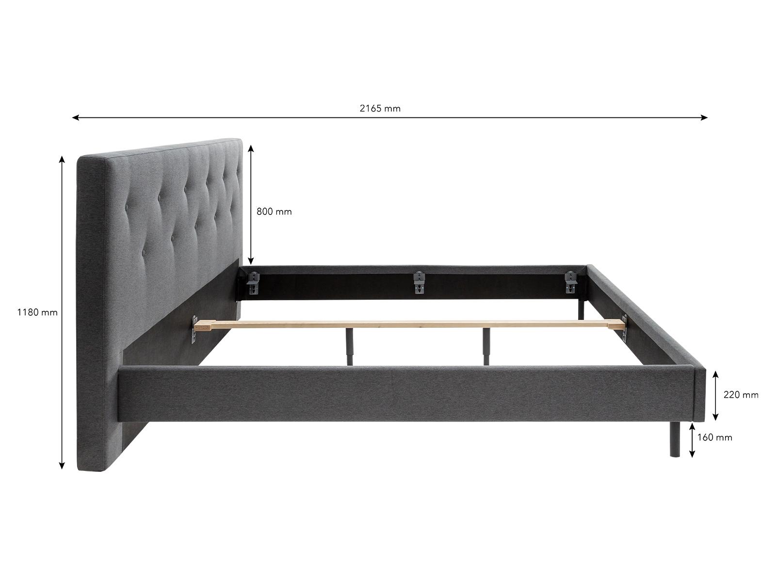 Nisco Ripple Polsterbett - 180x200cm