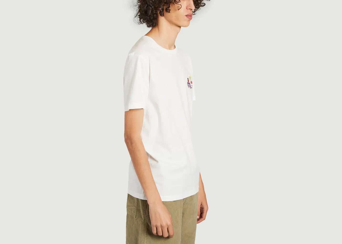 T-shirt en coton bio brodé Tonton du bled x Elsa Martino Olow