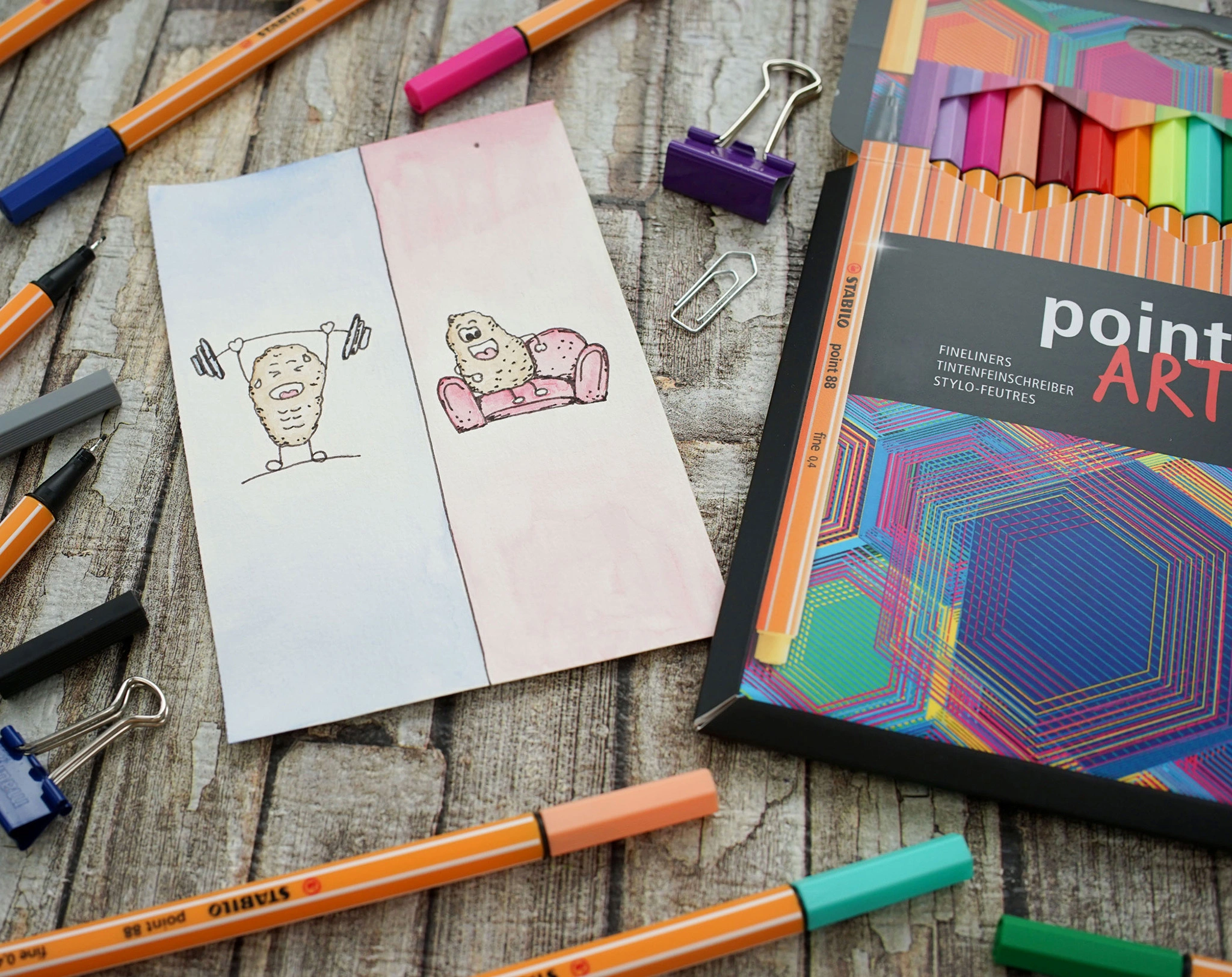 Fineliner STABILO® point 88 ARTY 24er-Pack