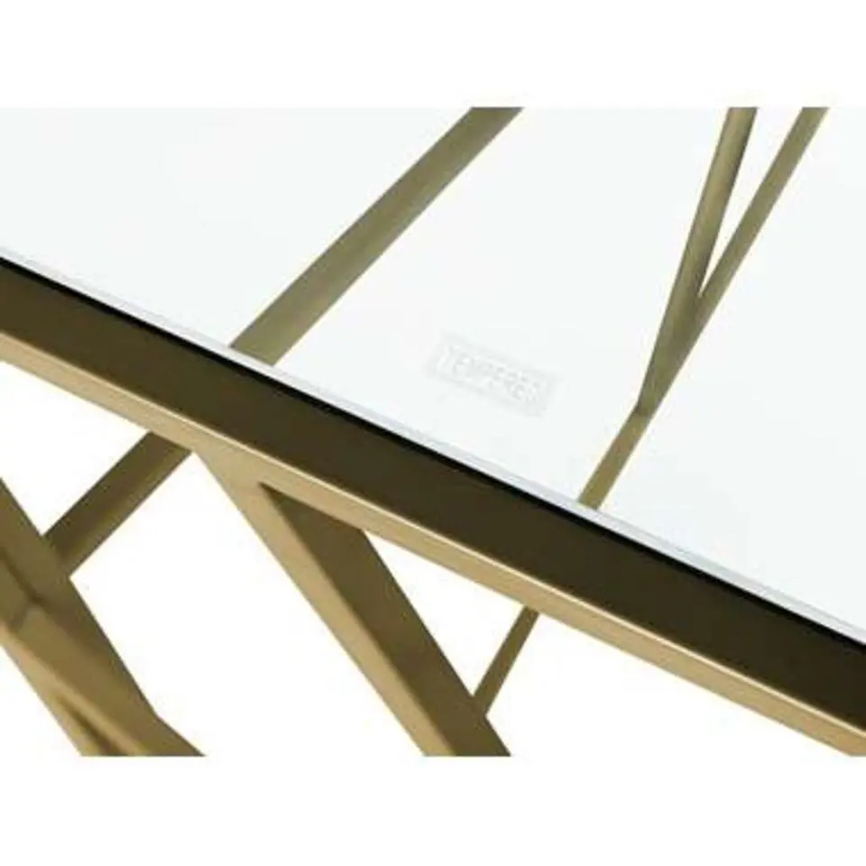 ORLAND - Consoletafel - Goud - Glas
