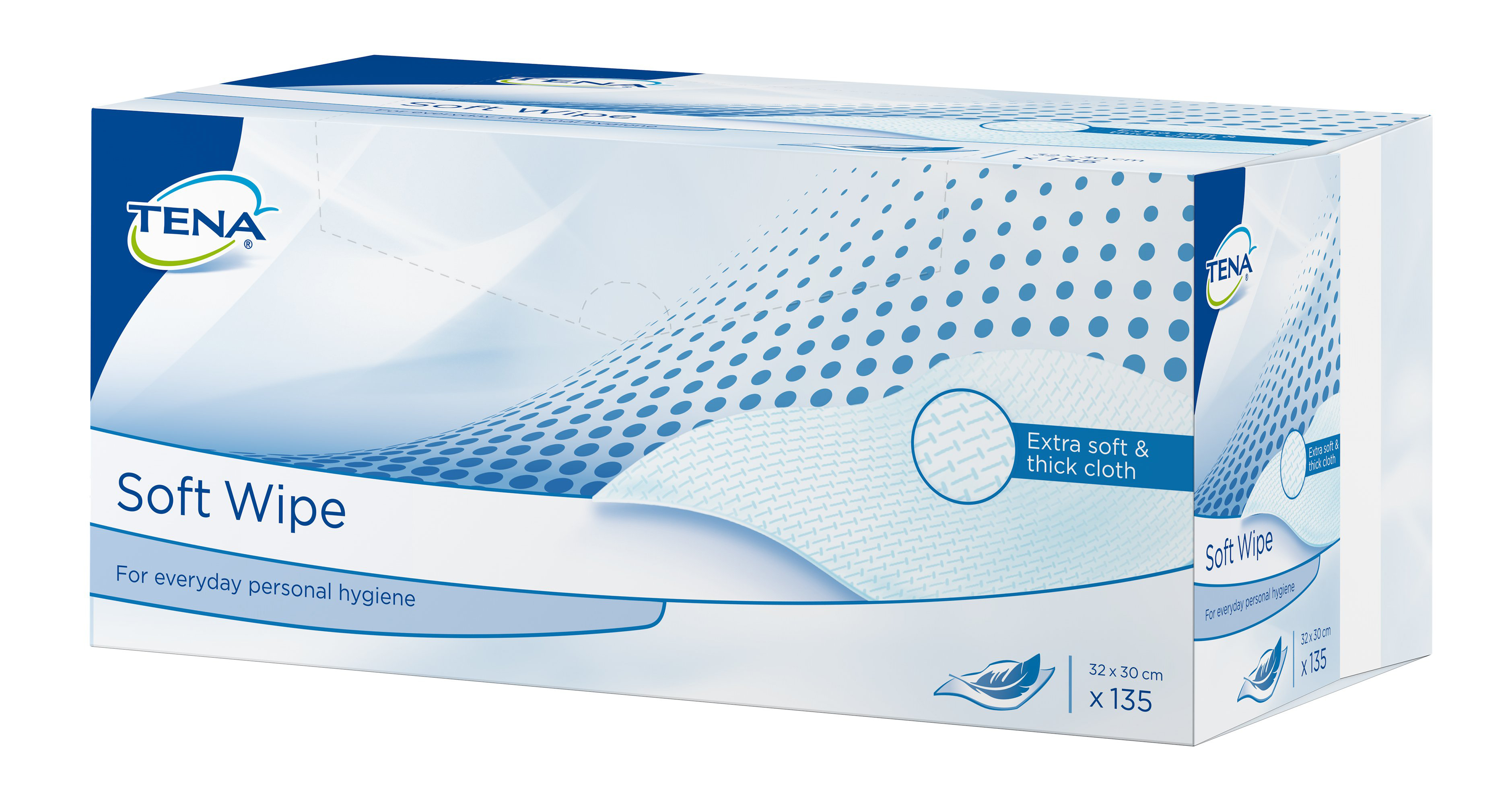 TENA Soft Wipe<br>135 Stück, 30x32cm