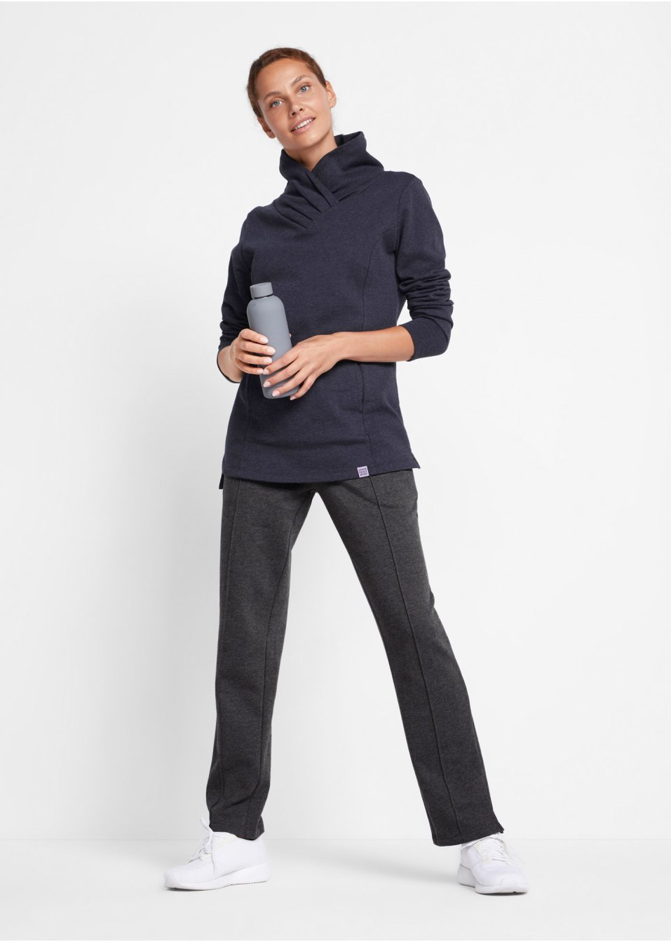Pantalon de jogging en coton biologique, coupe droite