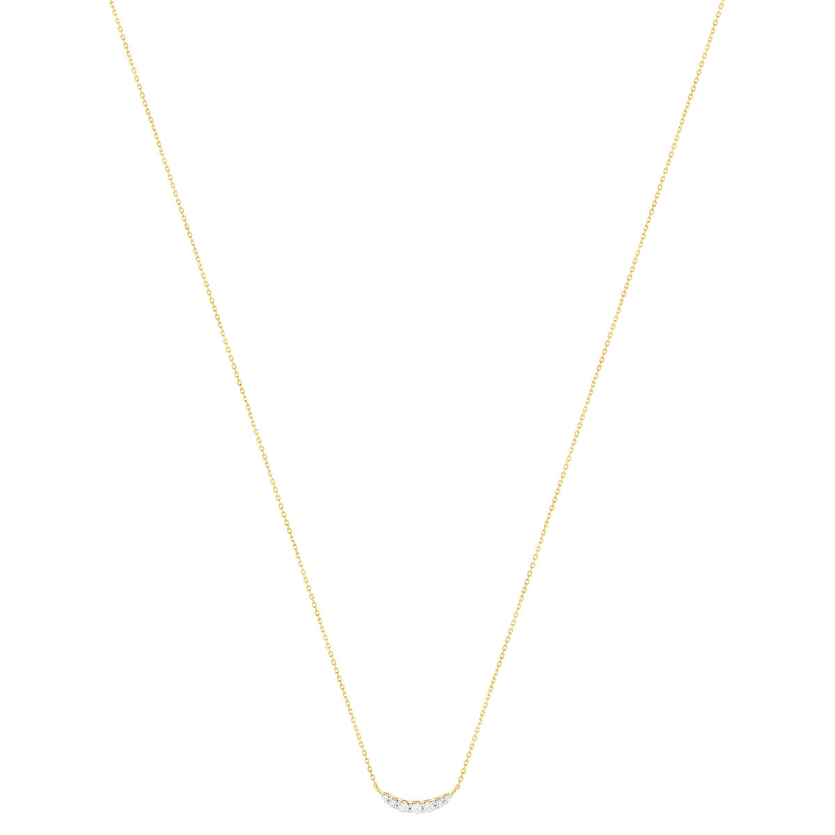 Collier or 375 2 tons 7 zirconias
