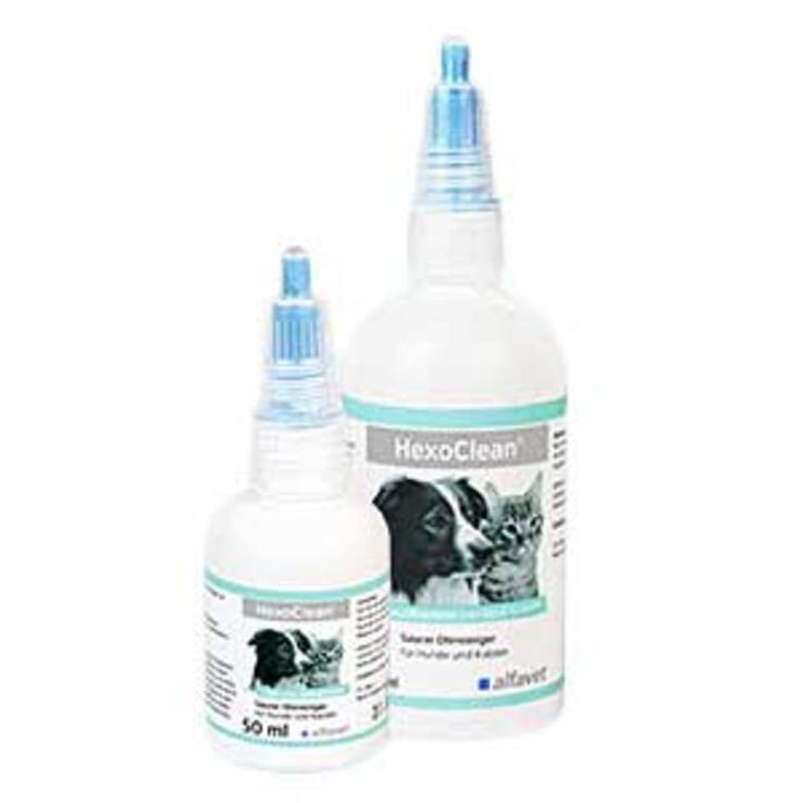 Hexoclean saurer Ohrreiniger für Hunde und Katzen, 50 ml