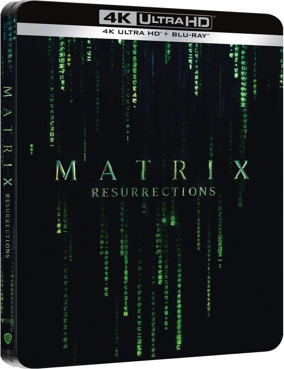 Matrix Resurrections Steelbook (Blu-ray UHD 4K   Blu-ray) Disques Blu-ray films