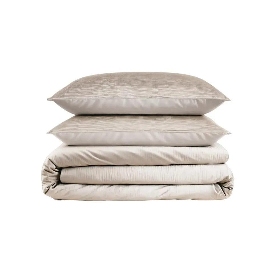 Dekbedovertrek Velvet Cartier 140x220 – Fluweelzacht Uni Design – Crème