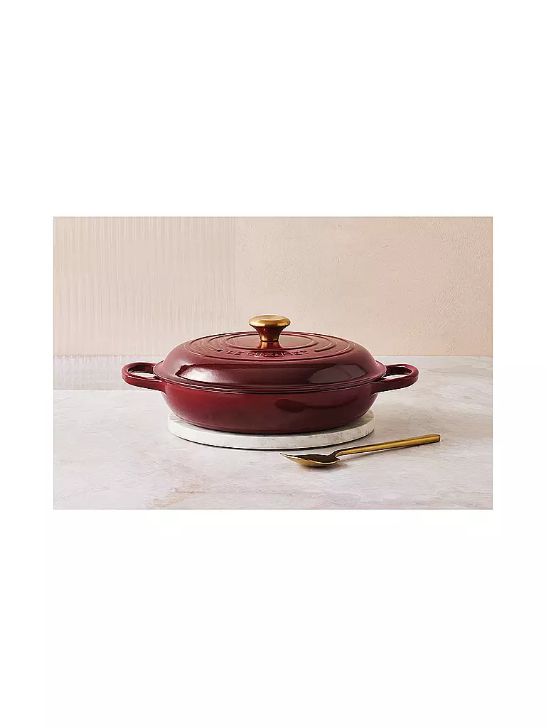 LE CREUSET Gourmet Profitopf SIGNATURE 30cm/3,2l Garnet dunkelrot