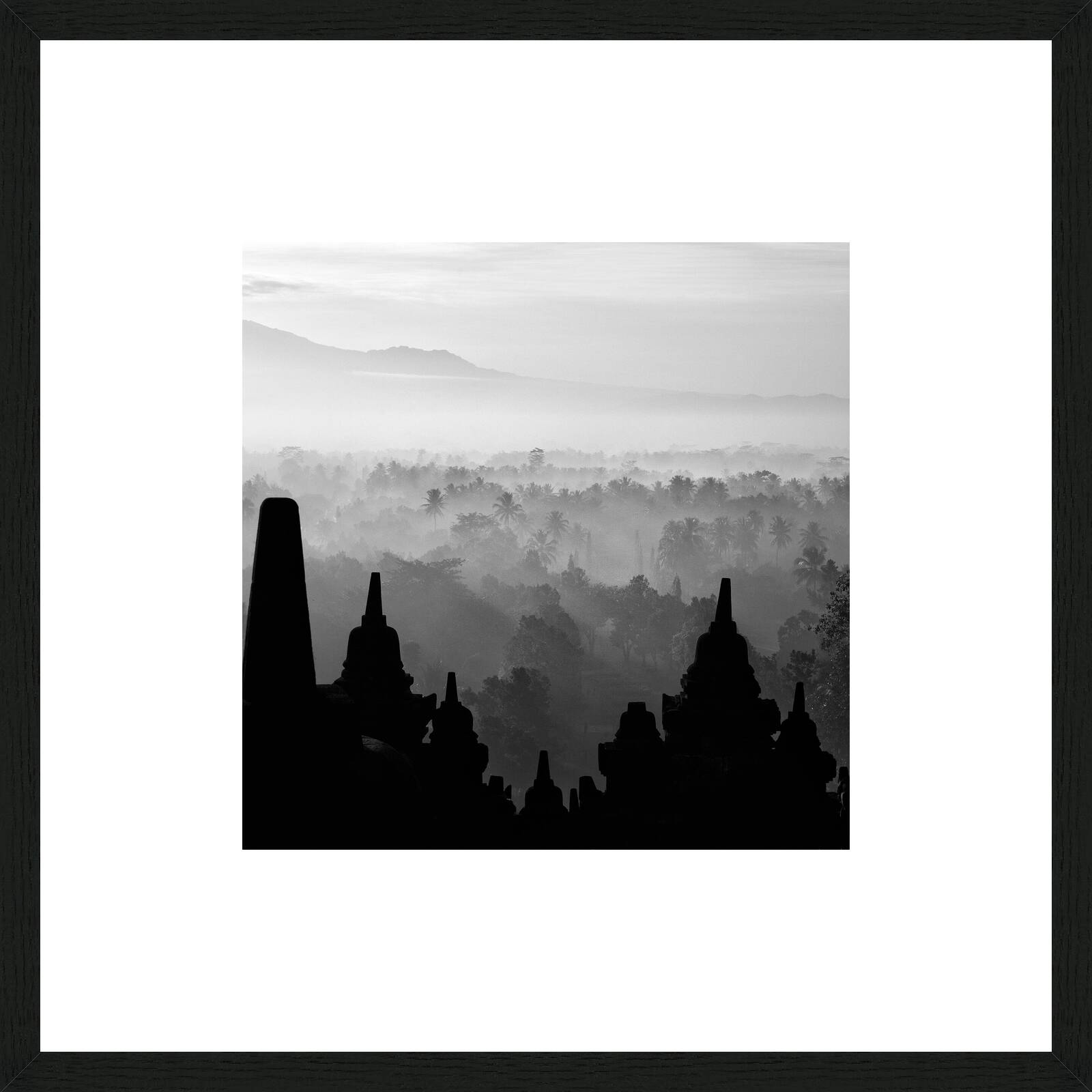 Silhouette Borobudur by Hengki Koentjoro - Limited Edition. Edition of: 100. Signed.