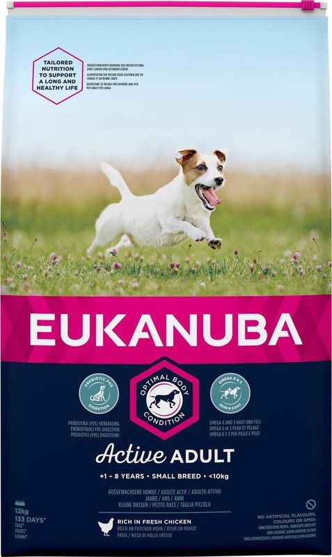 EUKANUBA Dog Adult - Small breed Hondenvoer Smaak: Kip - 12 Kg