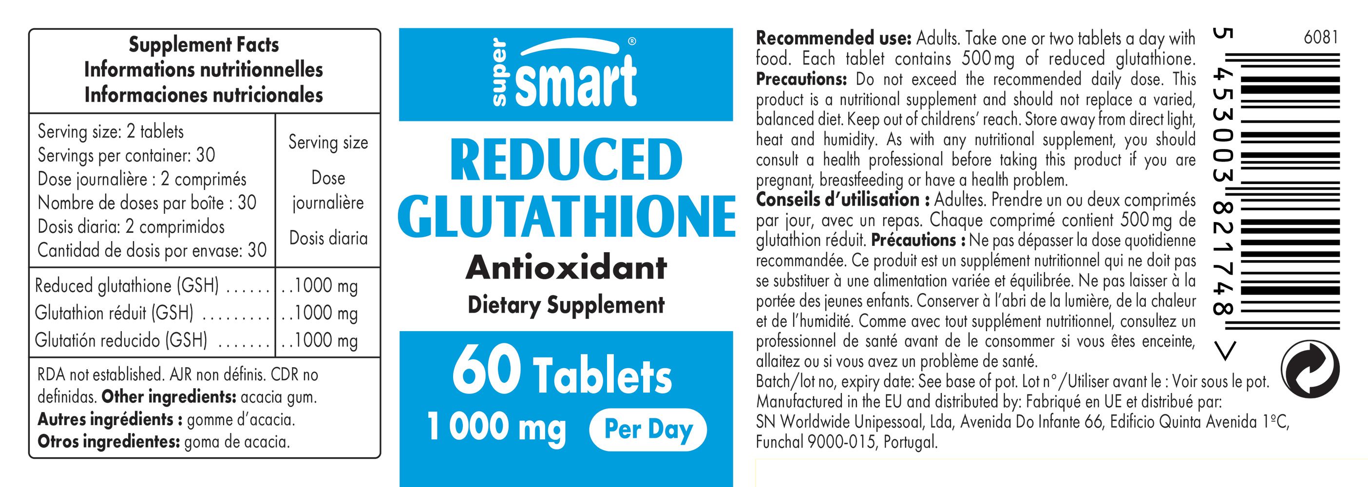 Reduziertes Glutathion - SuperSmart