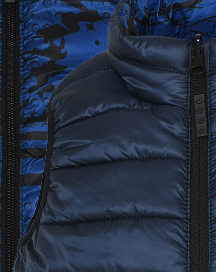 Wende-Steppweste LWSEFRIT 205 in dark navy