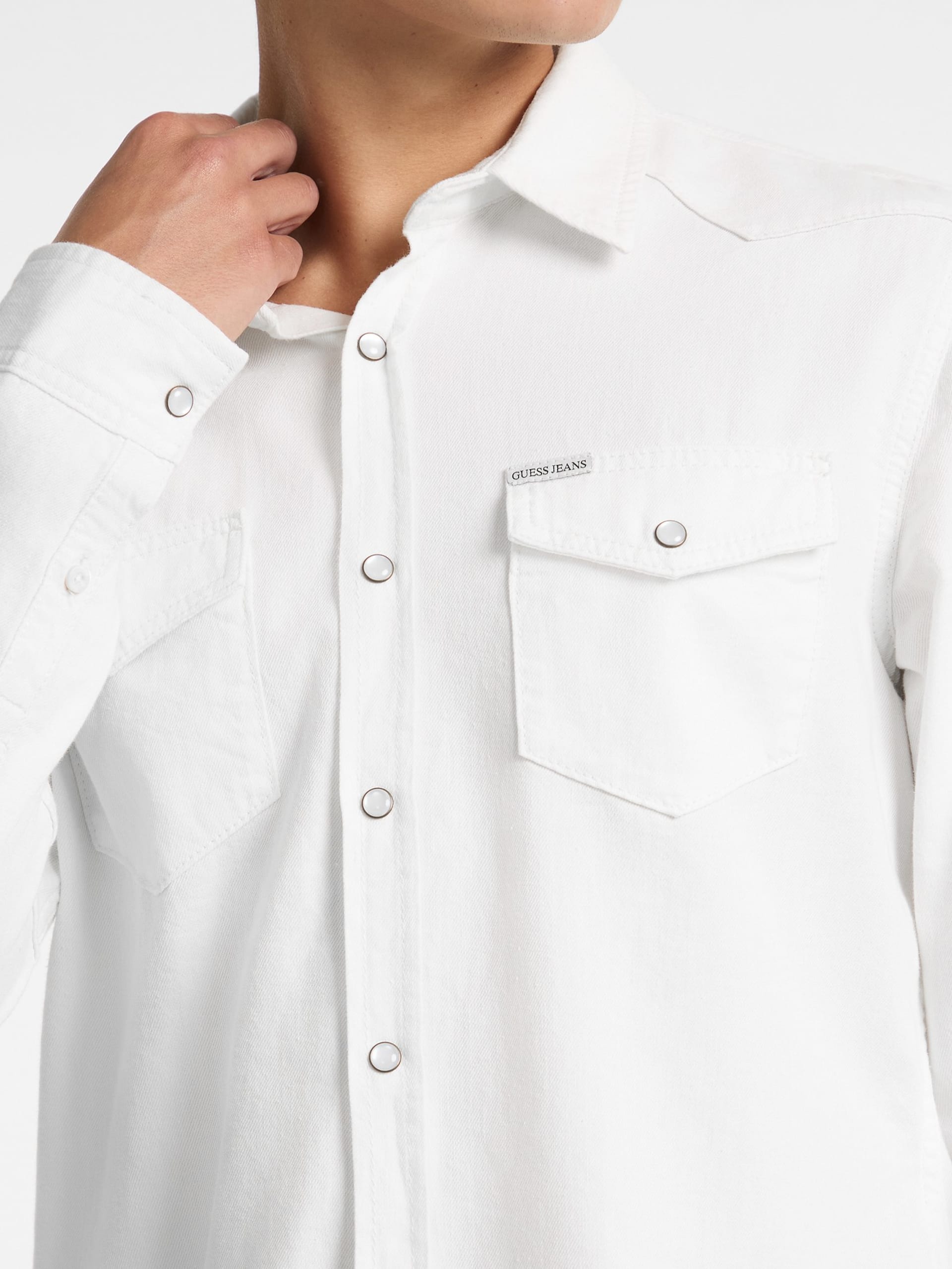 Camisa de sarja jeans