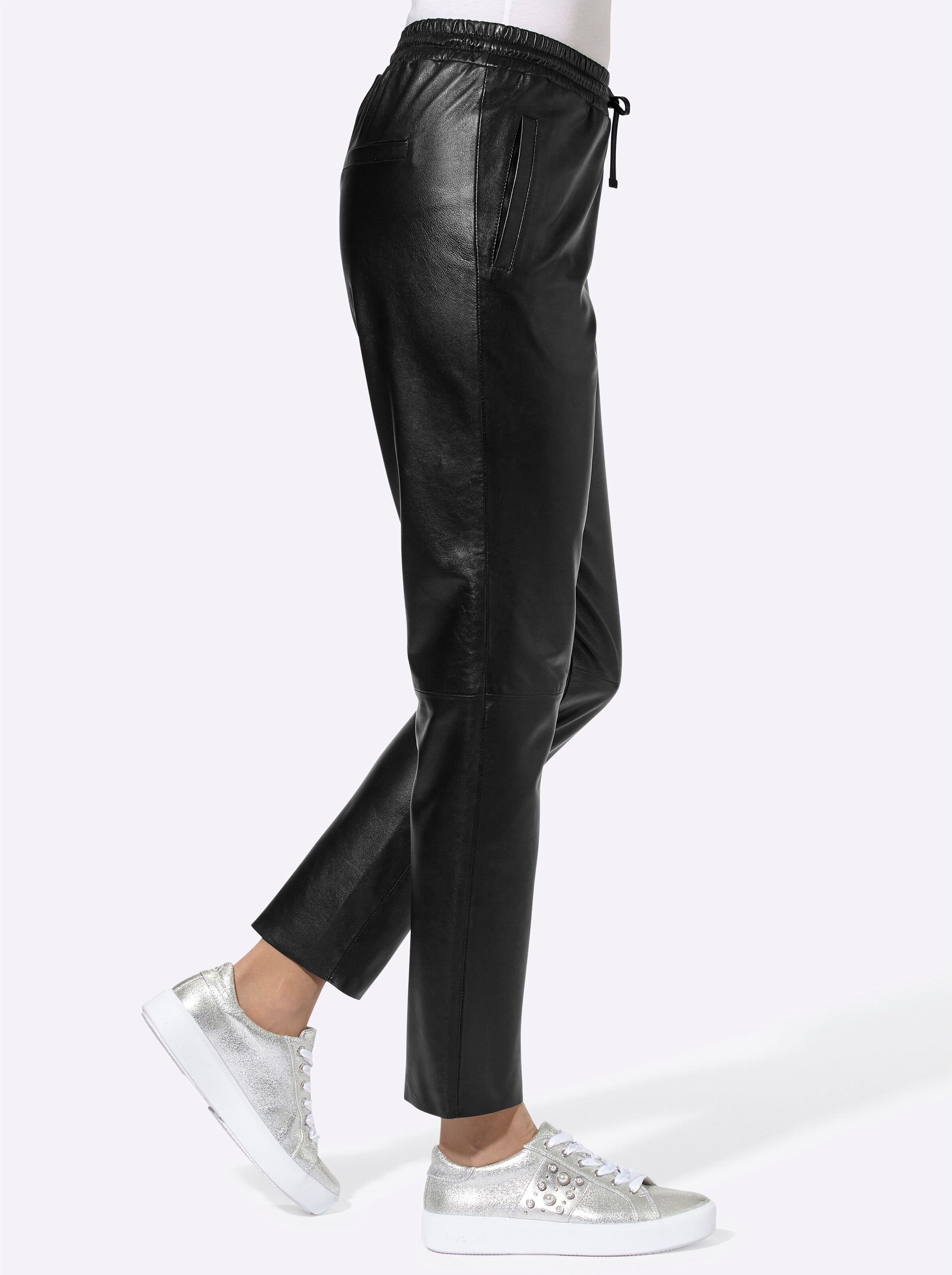 Lederhose in schwarz