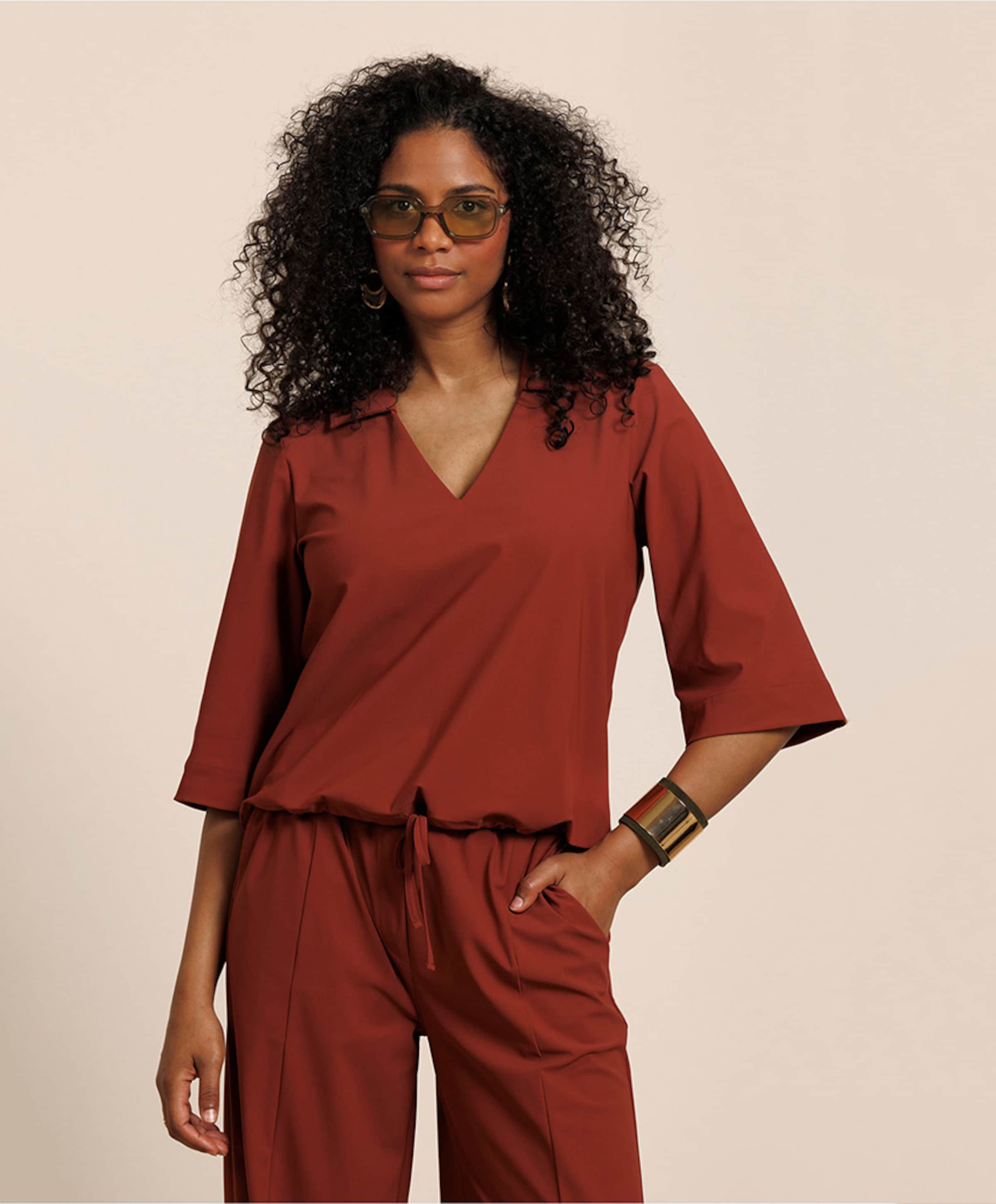 Studio Anneloes Dames blouse brique