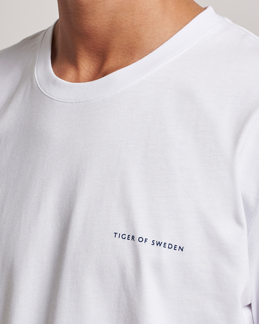 Tiger of Sweden Pro Cotton Logo Tee Bright White