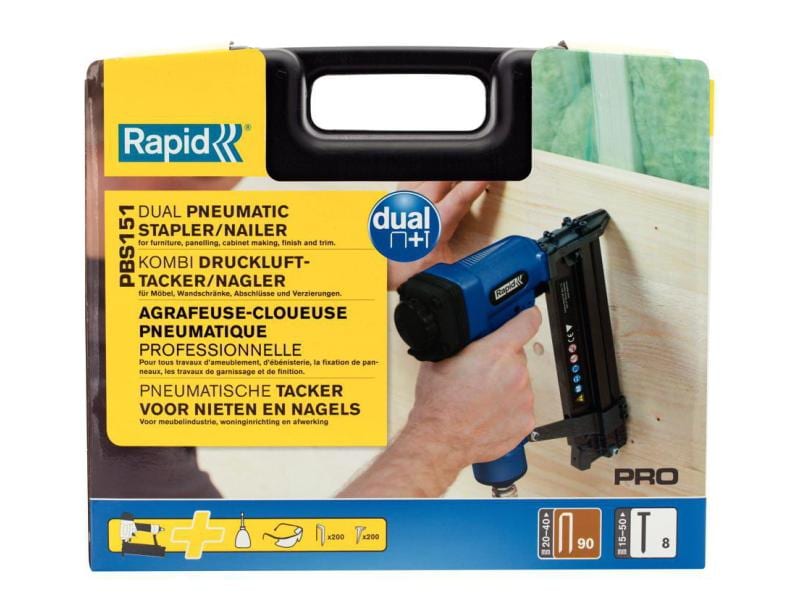 Rapid Druckluft-Tacker PRO PBS151 Druckluftnagler
