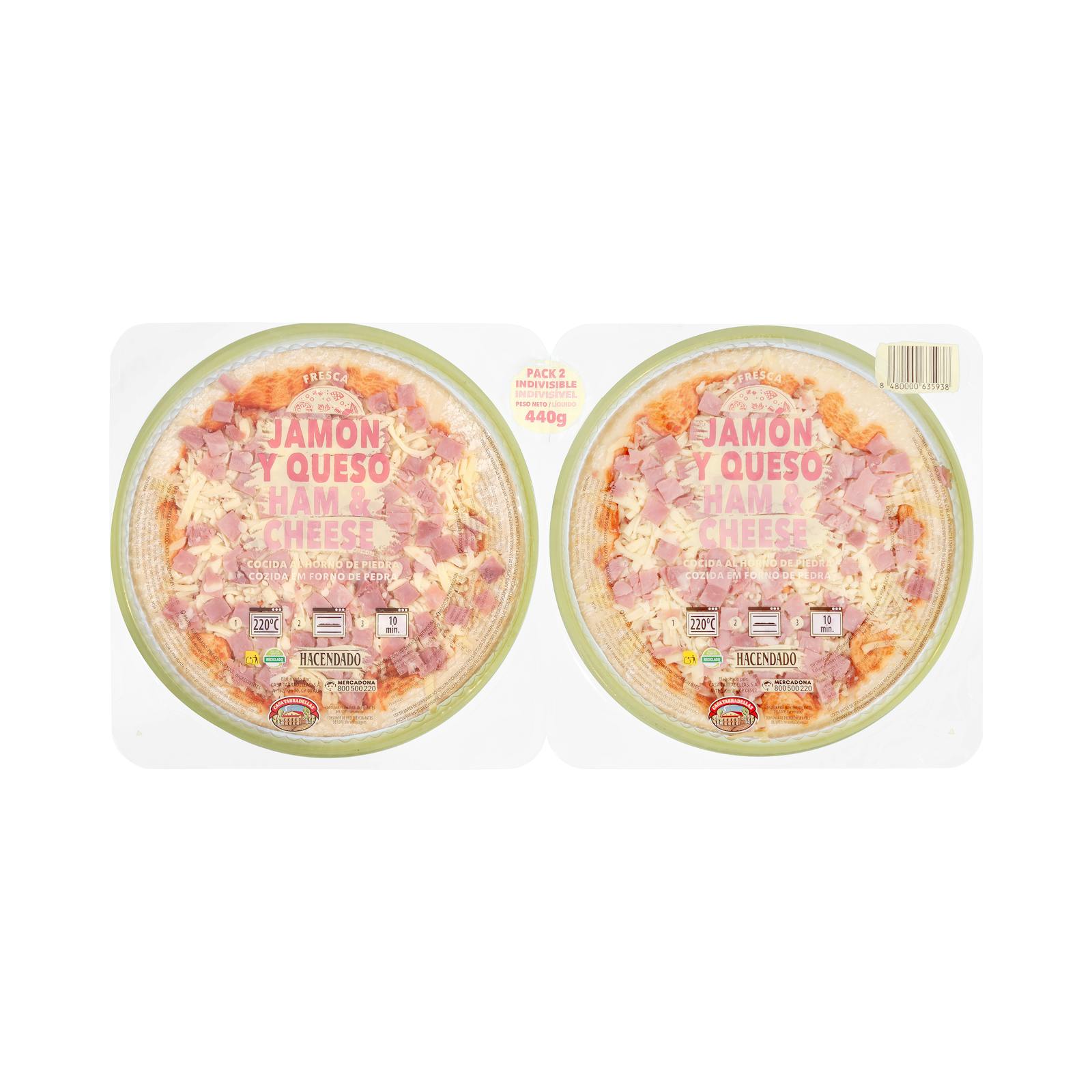 Pizza jambon-fromage Hacendado