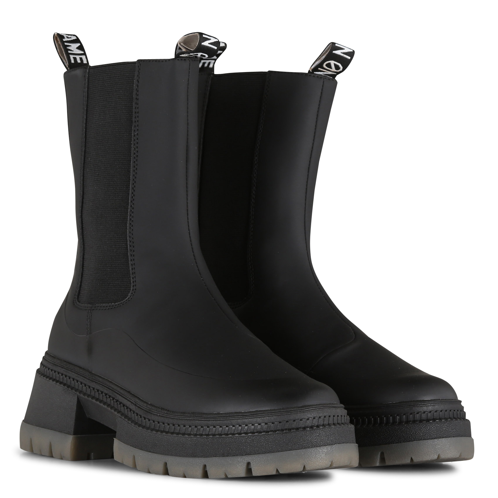 Bottines à bout rond| Noir