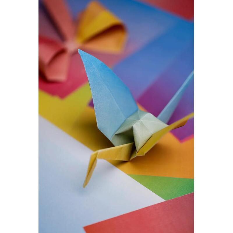 ORIGAMI, Pochette de 100 feuilles 70g/m2 au format 20x20cm - Multicolore