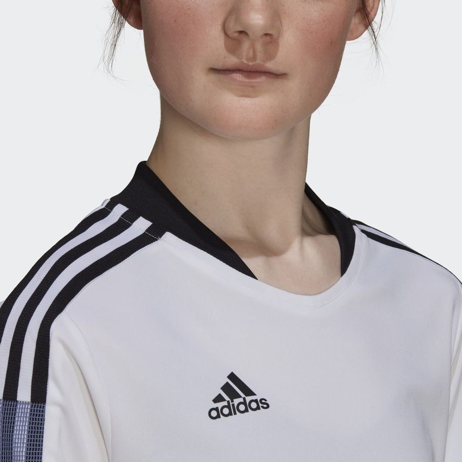 adidas T-shirt d'Entraînement Tiro Blocking - Blanc/Violet Femme