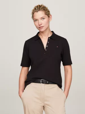 Polo Regular com Bordado de Bandeira da Coleção 1985