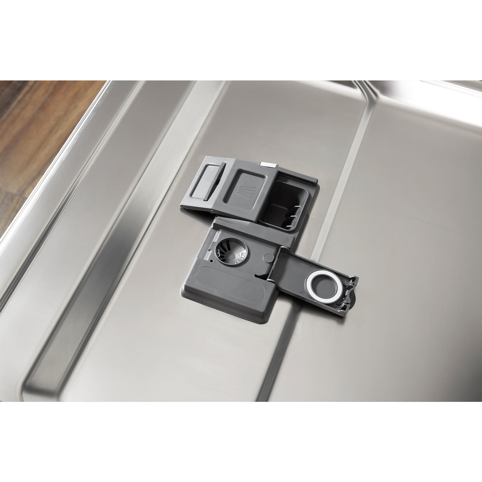 BAUKNECHT Einbau-Geschirrspüler BKBC 3C26 X - silber - teilintegriert - 60 cm - E